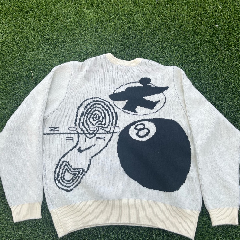 Stussy x Nike Crewneck Knit - Black and White
